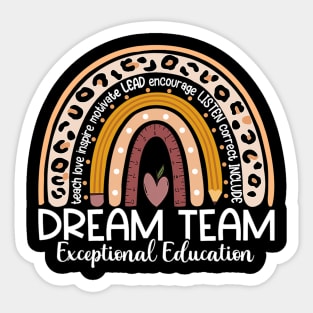 Education Rainbow SPED Teacher Back To School Sticker